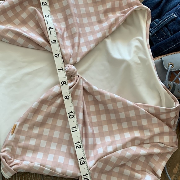 BOAMAR Samanta bikini top only size xsmall gingham - Picture 7 of 7